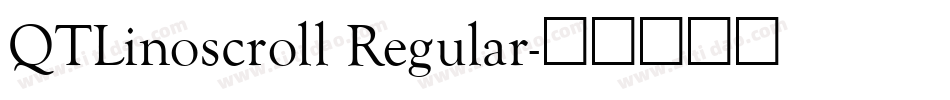 QTLinoscroll Regular字体转换